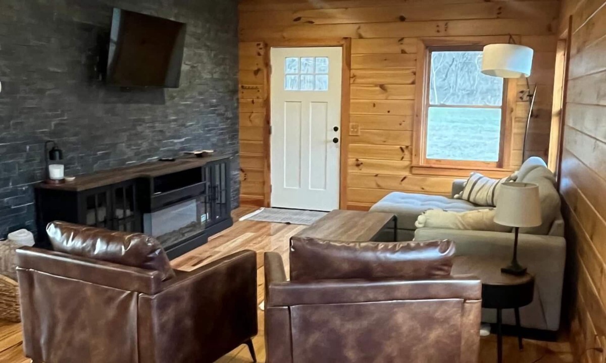 Rural Retreat Cabin | 2-bedroom cabin located on a working bee farm and stocked trout stream.