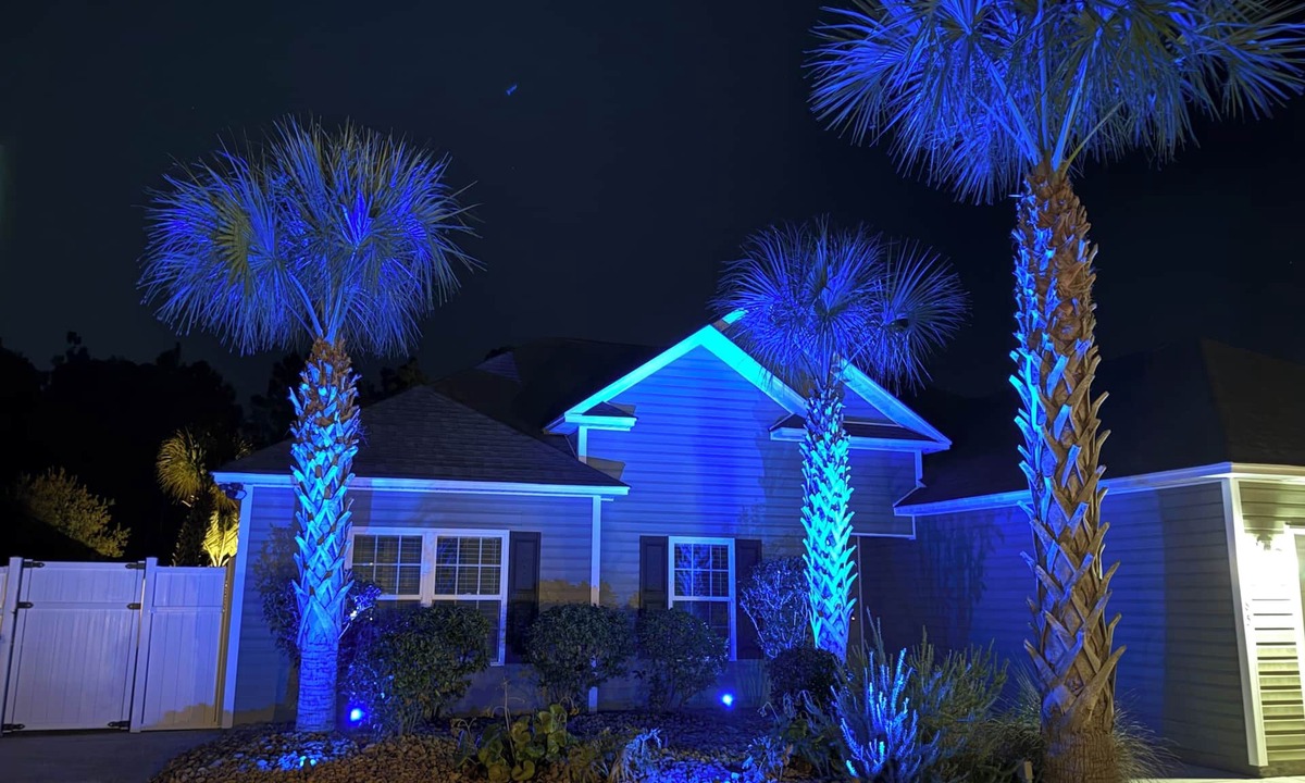 Myrtle Beach House | Clean and private home, gated backyard with landscape lighting