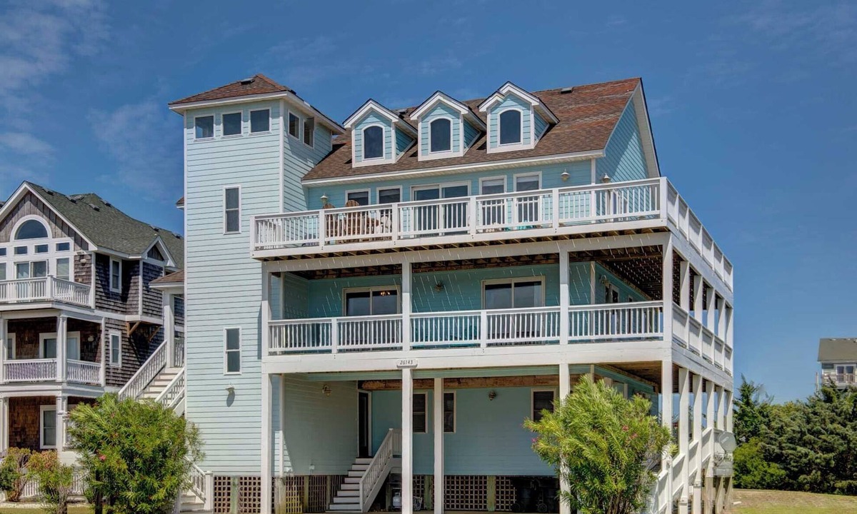 Wind Over Waves House | Hotter Otter: Heated Pool, Hot Tub, Sound Views, 6BR Sleeps 16, Pet Friendly