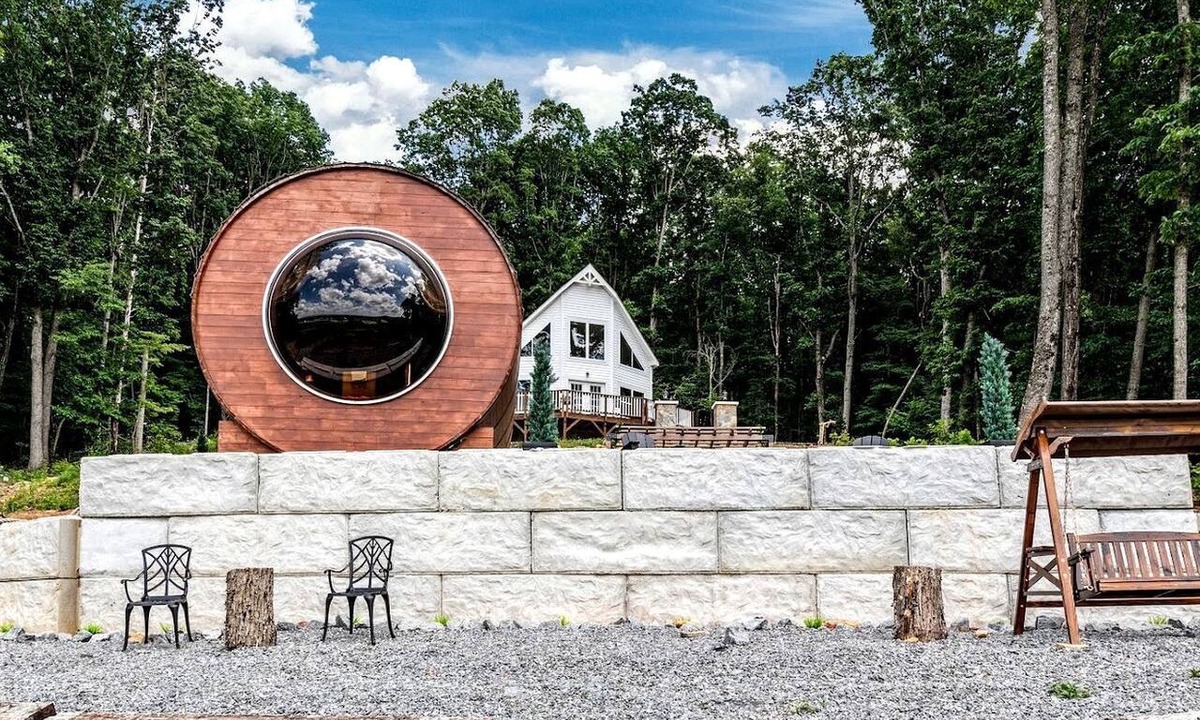Arlington Cabin | Incredibly Unique Barrel Pod on a Beautiful Private Vineyard with Breathtaking Views for an Unforgettable Glamping Experience in Jonesville, North Car