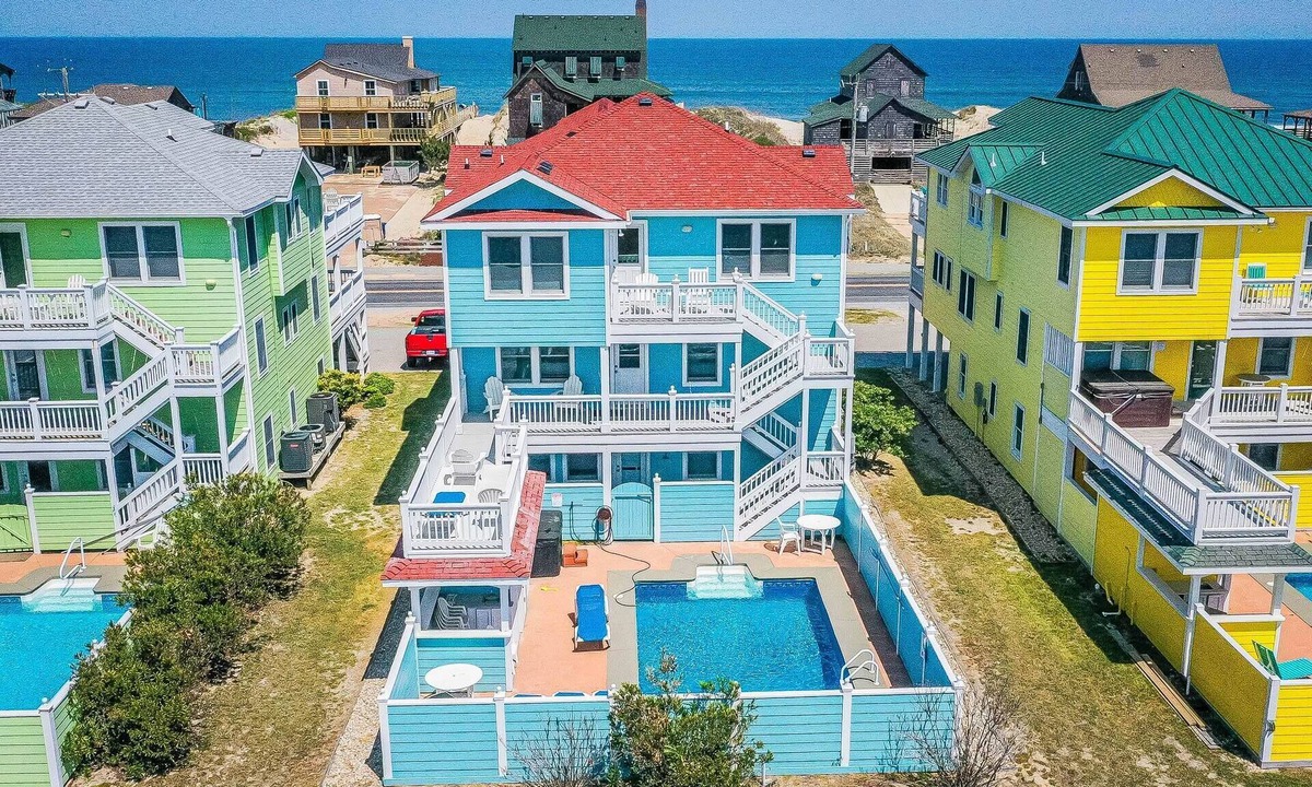 Nags Head House | Jockey's Ridge Haven - NH MP 13, Pool-Open Now for 2026, Cabana, Hot Tub, Pets OK, YR Flex Stays