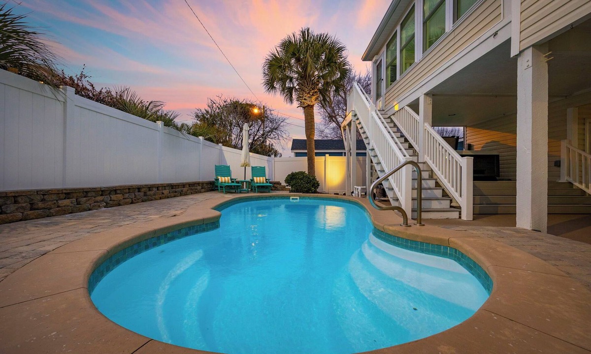 Cherry Grove Beach House | Luxury 4BR Beach Escape, Heated Private Pool, Spa, Outdoor Bar & Game Room!