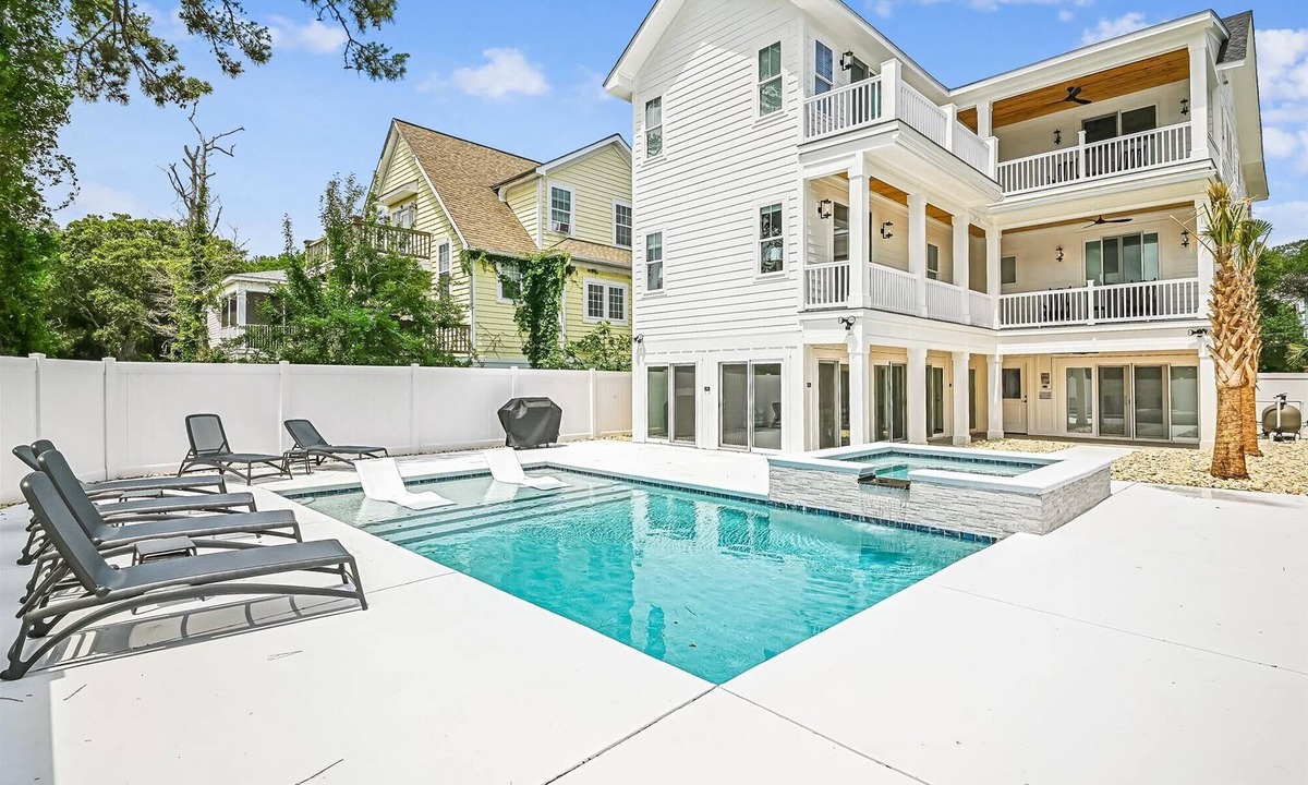 Atlantic Beach House | Maggie's Pearl -5BR -Pool, Hot Tub, Arcade Game