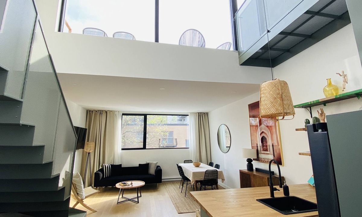 Ville-Marie Apartment | NEW 2 levels apartment mezzanine & terrasse