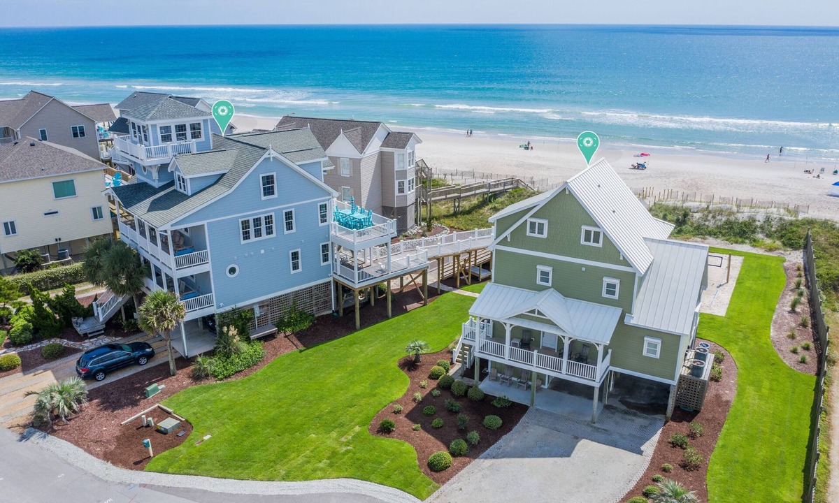Village of Stump Sound House | OCEANFRONT 5-bdrm Elevator Pool/Tennis Volleyball/Putt-Putt Dog Welcome!