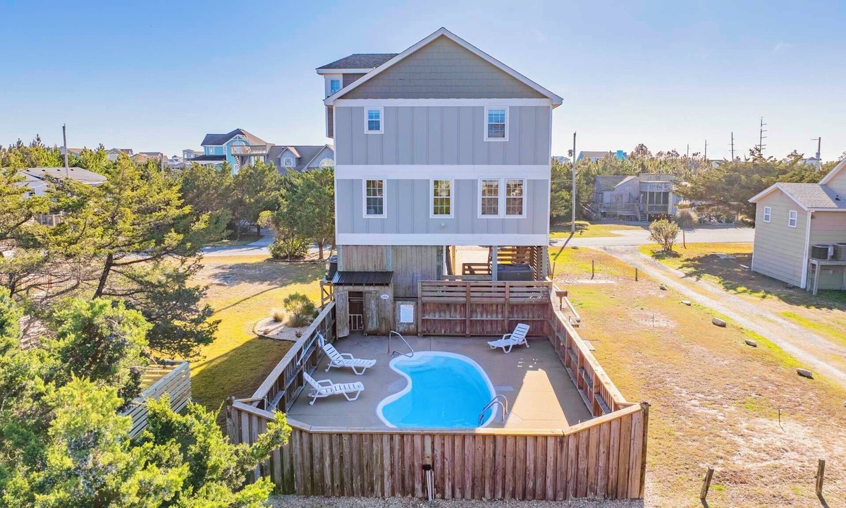 Salvo House | Oceanview Dog Friendly Home w/Private Pool, Hot Tub, Indoor and Outdoor Games