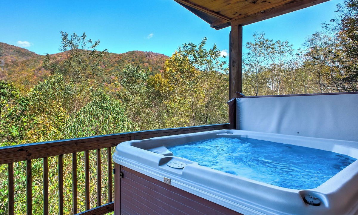 Settlers Ridge Cabin | Pet-Friendly Modern Cabin w/Hot Tub, Mountain Views + Biltmore Pass