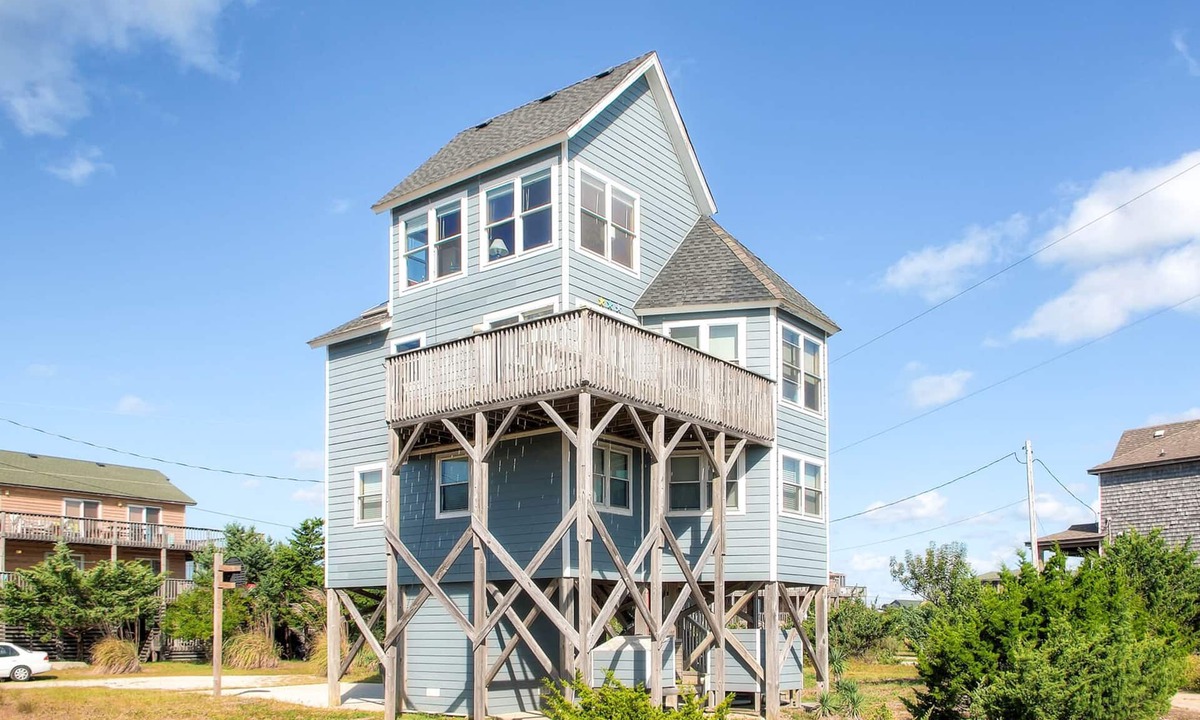 Salvo House | Semi-Oceanfront Salvo Home with Foosball, Grill, and Nearby Beach Access