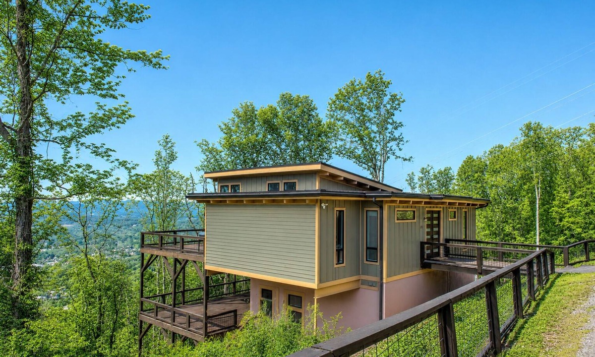 Royal Pines House | Skyline Ridge | Modern New Build with Long Range Blue Ridge Mountain Views in Arden