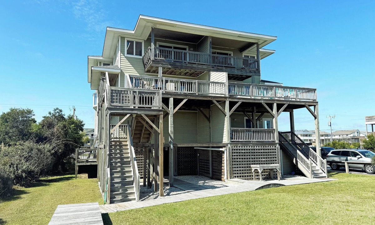 South Nags Head House | SN9615- Oceanfront Beauty! With 4 Bedrooms, Direct Beach Access, Wifi!