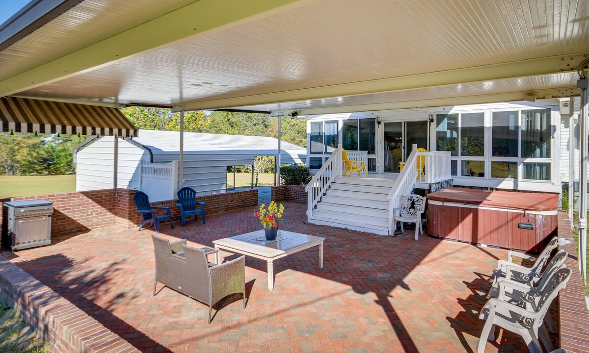 Hopkins House | Spacious South Carolina Abode w/Hot Tub & Grill!