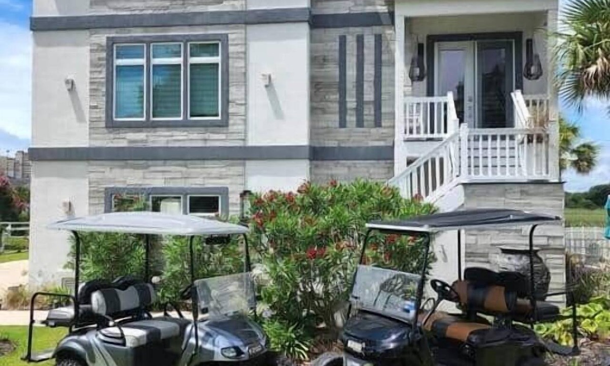 Windy Hill House | TWO FREE GOLF CARTS! Luxury Beach House - Main-Level Pool & Hot Tub