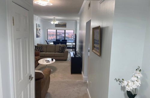 Downtown Condo | 3 Bdrm Condo on the River Downtn Augusta: security, parking garage, gym & sauna