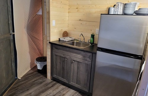 Division No. 3 Cabin | Amazing Forest Dome with Private Deck and Lofted Interior in Alberta
