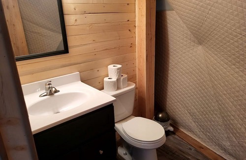 Division No. 3 Cabin | Amazing Forest Dome with Private Deck and Lofted Interior in Alberta
