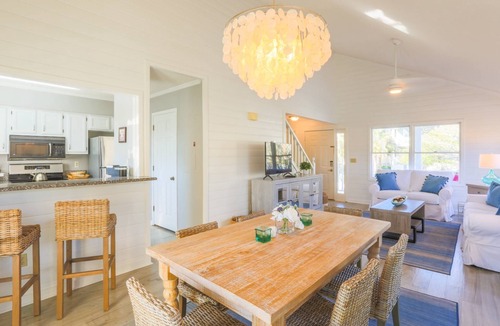 Pelican Bay House | Beach Home with Lagoon Views, Screened Porch, Deck & Community Pool. Only 5 Minute Walk to Beach!