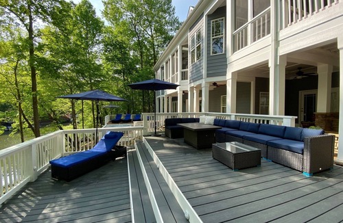 Macon House | Beautiful Deep Water - Hot Tub, Fire Pit, Boathouse on Lake Gaston! Exceptional!
