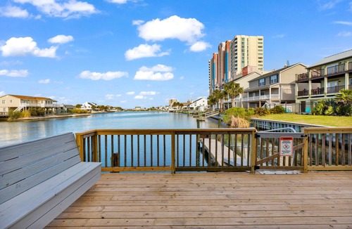 Cherry Grove Beach House | Best Loc <1 Min Walk to Beach. Overlooks Beautiful Ocean Inlet- Cherry Grove.