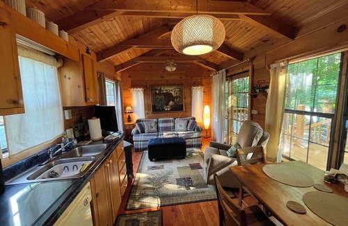 Fair Play Cabin | Blondie's Cabin on the Lake with Hot Tub & Private Dock