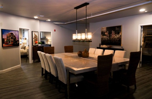 Seneca Apartment | Boutique hotel in historic downtown Seneca. Room #5, two King beds.