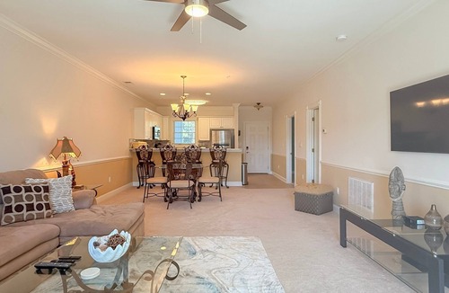 Central Myrtle Beach Condo | Bright & Breezy Myrtle Beach Getaway | 2BR w/Private Balcony Overlooking Pond