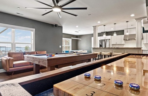 Denver Villa | Built for Big Groups - Lake Norman Estate | Sleeps 22 | 3,400 sqft Dock, Movie Theater, 2 Chef's Kitchens, Game Room, Lakefront | Perfect for Labor Day, Reunions & Celebrations