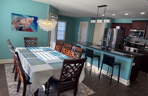 Myrtle Beach House | Clean and private home, gated backyard with landscape lighting