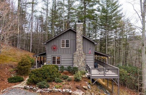 Vilas Cabin | Cozy Cabin - Adorable log cabin near Valle Crucis with picnic table, firepit, & seasonal views!