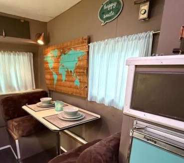 Golden Other | Cozy Vintage Camper, the Tealy Wheely