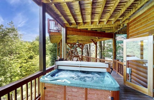 Necowa Cove House | Dog Friendly Cabin w/Hot Tub, Views & Game Room