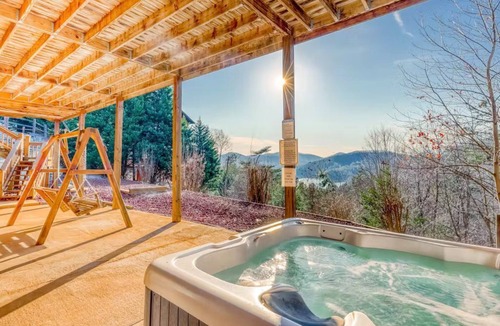 Necowa Cove House | Dog Friendly Lakeview Cabin w/Hot Tub & Game Room