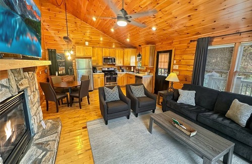 Bryson City Cabin | Dreamcatcher - Free Railroad Tix - secluded - Fire Pit and Outdoor Bed Swing