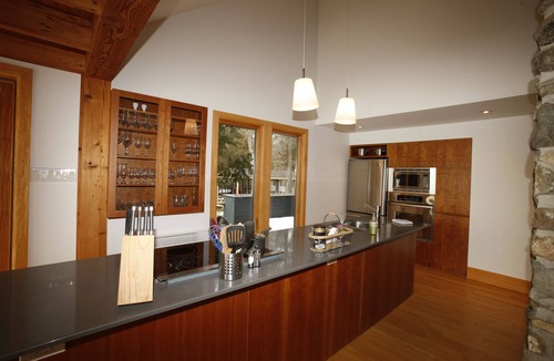 Memphremagog Regional County Municipality Ski Chalet | Exquisite lakeside retreat directly on Lake Memphrémagog offers serene getaway.