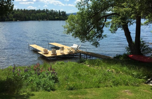 Memphremagog Regional County Municipality Ski Chalet | Exquisite lakeside retreat directly on Lake Memphrémagog offers serene getaway.