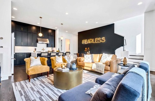 Katie Hill Neighborhood House | Fall in Nashville: 2 rooftop hot tub homes, sleeps 24, near Broadway