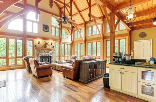 Dahlonega House | Game Room & Fireplaces: Group Dahlonega Getaway