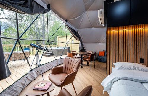 Bluewell Other | Geodesic Dome Retreat with Hot Tub & Fire Pit in Bluefield, West Virginia