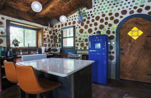Lupton City Cabin | Goldfinch: Handmade Glass Bottle & Cedar Cabin @ Talking Water