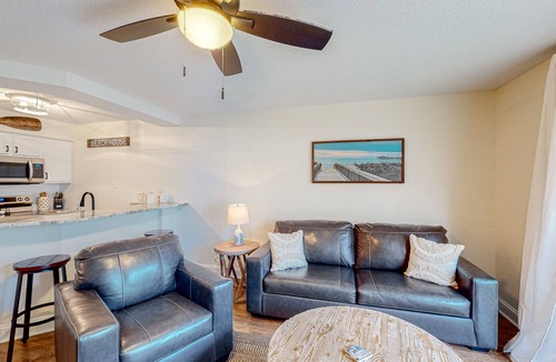Sea Trail Condo | Ground-floor condo with patio, hot tub, in/outdoor pools, gym, washer/dryer, AC