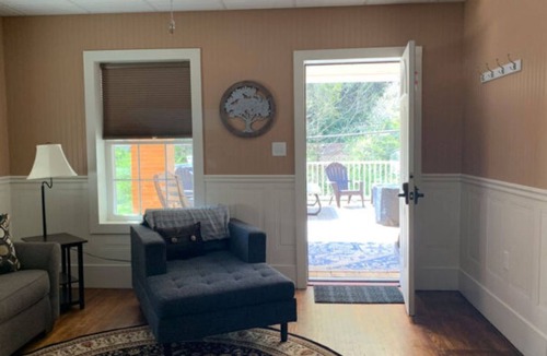 Kyle House | Guistina's is the second story unit with a huge porch that overlooks Northfork.