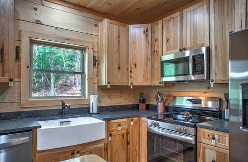 Spruce Pine House | Hemlock Creek Cabin | Spacious Cabin with Game Room, Hot Tub, Fire Pit and Trails