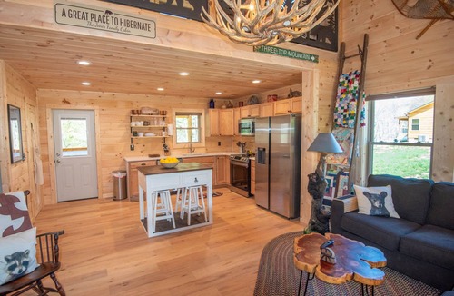 Creston Cabin | Jones River Cabin | Riverfront Stay with Hot Tub | Near West Jefferson