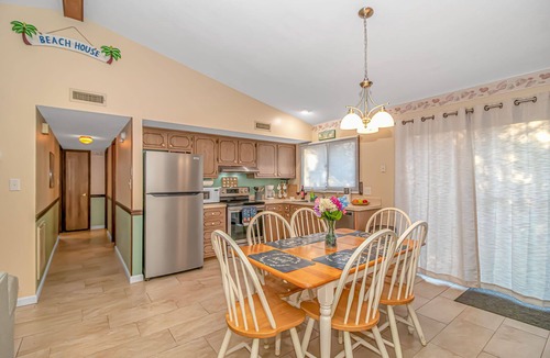 North Myrtle Beach House | King Bed - Private Deck - Walk To Beach - Arcade - Dogs OK - Baby Gear - Laundry