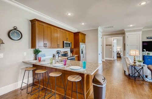 Mooresville House | Lake Norman Escape by SoCharm | Hot Tub, Games, and Private Beach