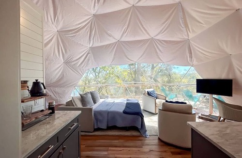 Smithville Cabin | Lakefront Dome with Private Deck and Amazing Hiking Trails in Tennessee