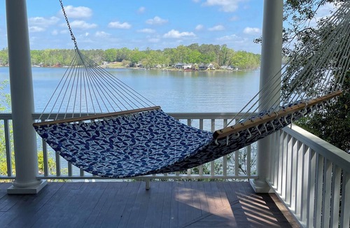 Gold Nugget Point House | Lakefront, family-friendly 7-bedroom home, big water view, volleyball court