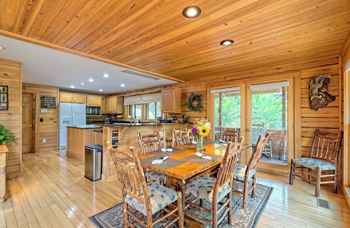 Nantahala Bay House | Lakeside Lodge by Chatuge Home Concierge | Lakefront · Hot Tub · Firepit · Ping Pong · Private Dock w/Boat Slip