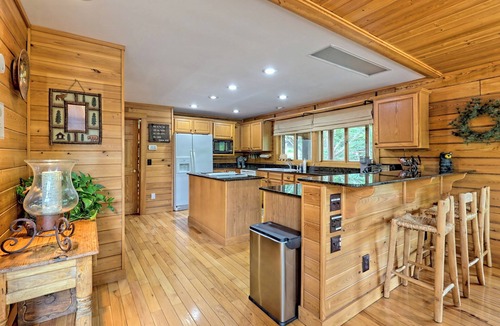 Nantahala Bay House | Lakeside Lodge by Chatuge Home Concierge | Lakefront · Hot Tub · Firepit · Ping Pong · Private Dock w/Boat Slip