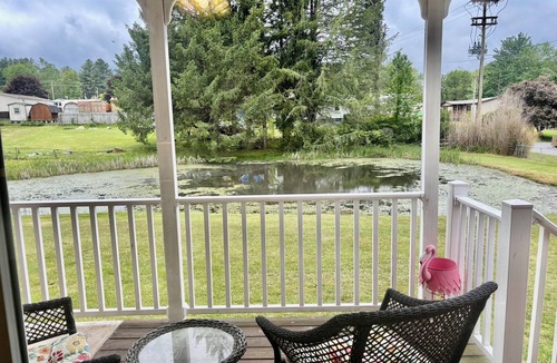 Shady Spring House | Let the frogs sing you to sleep at night in this family and pet friendly home.