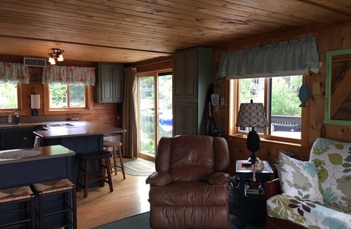 Gray Cottage | Little Sebago Lake, Gray, Maine Lakefront water surrounds you.